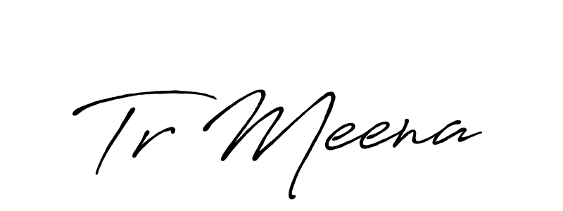 Create a beautiful signature design for name Tr Meena. With this signature (Antro_Vectra_Bolder) fonts, you can make a handwritten signature for free. Tr Meena signature style 7 images and pictures png