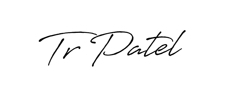 Make a beautiful signature design for name Tr Patel. Use this online signature maker to create a handwritten signature for free. Tr Patel signature style 7 images and pictures png