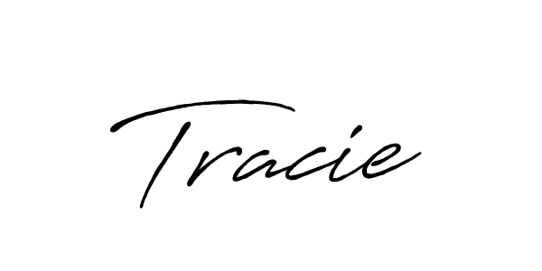 How to make Tracie name signature. Use Antro_Vectra_Bolder style for creating short signs online. This is the latest handwritten sign. Tracie signature style 7 images and pictures png