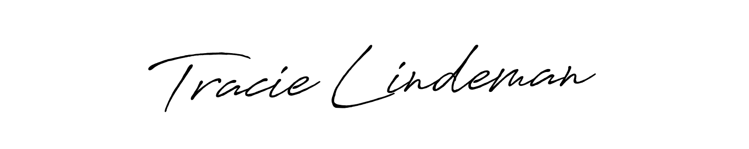 Make a beautiful signature design for name Tracie Lindeman. With this signature (Antro_Vectra_Bolder) style, you can create a handwritten signature for free. Tracie Lindeman signature style 7 images and pictures png