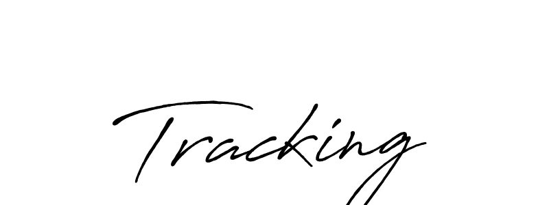 Make a beautiful signature design for name Tracking. With this signature (Antro_Vectra_Bolder) style, you can create a handwritten signature for free. Tracking signature style 7 images and pictures png