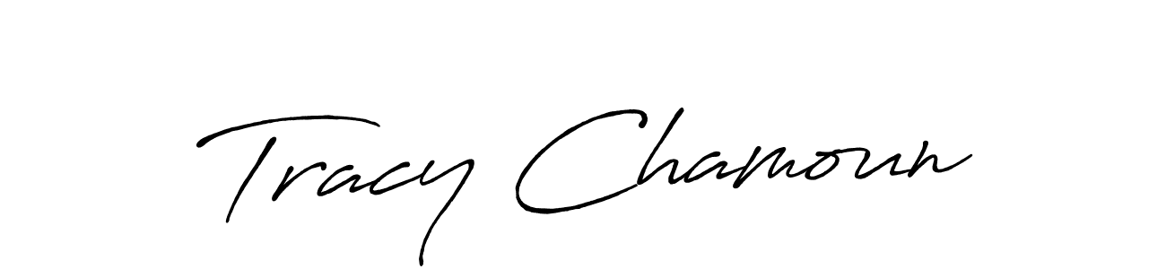 It looks lik you need a new signature style for name Tracy Chamoun. Design unique handwritten (Antro_Vectra_Bolder) signature with our free signature maker in just a few clicks. Tracy Chamoun signature style 7 images and pictures png
