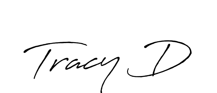 How to make Tracy D signature? Antro_Vectra_Bolder is a professional autograph style. Create handwritten signature for Tracy D name. Tracy D signature style 7 images and pictures png