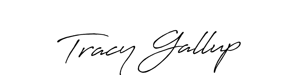 How to make Tracy Gallup name signature. Use Antro_Vectra_Bolder style for creating short signs online. This is the latest handwritten sign. Tracy Gallup signature style 7 images and pictures png