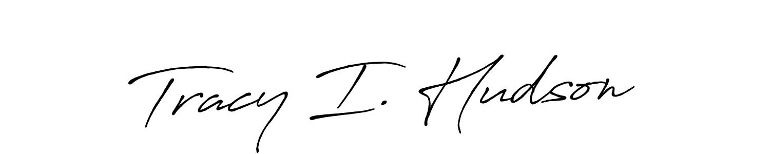 How to make Tracy I. Hudson signature? Antro_Vectra_Bolder is a professional autograph style. Create handwritten signature for Tracy I. Hudson name. Tracy I. Hudson signature style 7 images and pictures png