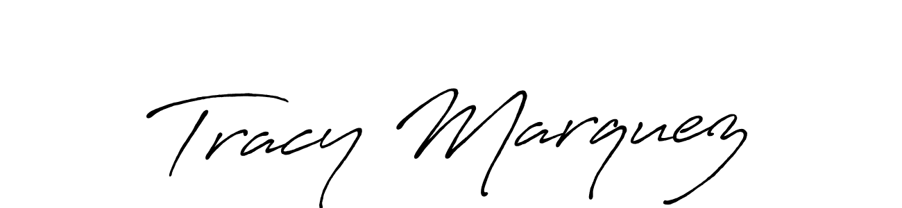 The best way (Antro_Vectra_Bolder) to make a short signature is to pick only two or three words in your name. The name Tracy Marquez include a total of six letters. For converting this name. Tracy Marquez signature style 7 images and pictures png