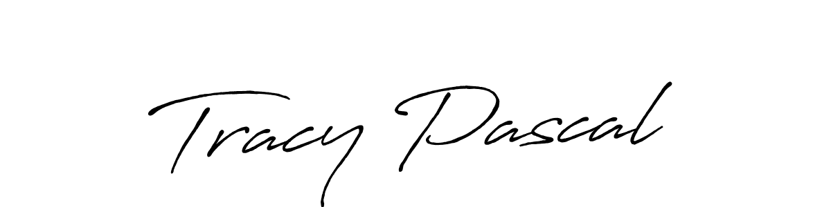 Tracy Pascal stylish signature style. Best Handwritten Sign (Antro_Vectra_Bolder) for my name. Handwritten Signature Collection Ideas for my name Tracy Pascal. Tracy Pascal signature style 7 images and pictures png