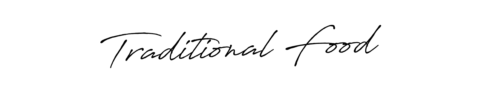 Also You can easily find your signature by using the search form. We will create Traditional Food name handwritten signature images for you free of cost using Antro_Vectra_Bolder sign style. Traditional Food signature style 7 images and pictures png