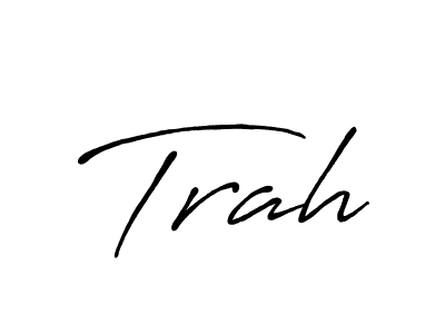 Make a beautiful signature design for name Trah. With this signature (Antro_Vectra_Bolder) style, you can create a handwritten signature for free. Trah signature style 7 images and pictures png