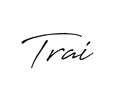 Make a beautiful signature design for name Trai. Use this online signature maker to create a handwritten signature for free. Trai signature style 7 images and pictures png