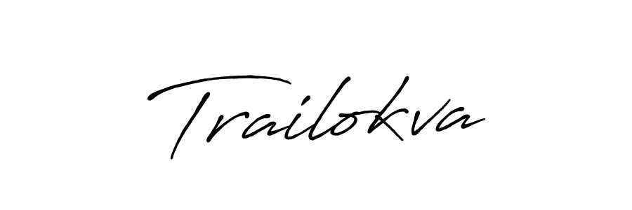 How to make Trailokva name signature. Use Antro_Vectra_Bolder style for creating short signs online. This is the latest handwritten sign. Trailokva signature style 7 images and pictures png