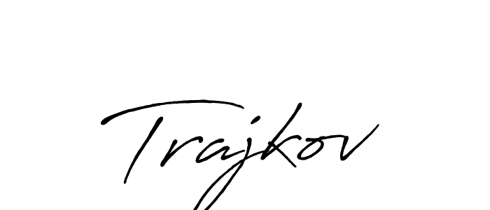 It looks lik you need a new signature style for name Trajkov. Design unique handwritten (Antro_Vectra_Bolder) signature with our free signature maker in just a few clicks. Trajkov signature style 7 images and pictures png