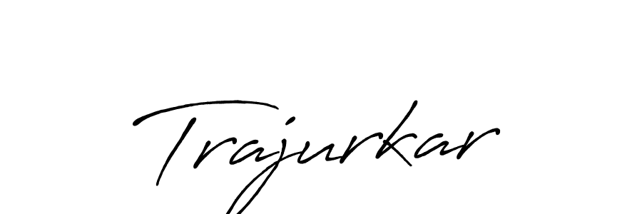 It looks lik you need a new signature style for name Trajurkar. Design unique handwritten (Antro_Vectra_Bolder) signature with our free signature maker in just a few clicks. Trajurkar signature style 7 images and pictures png