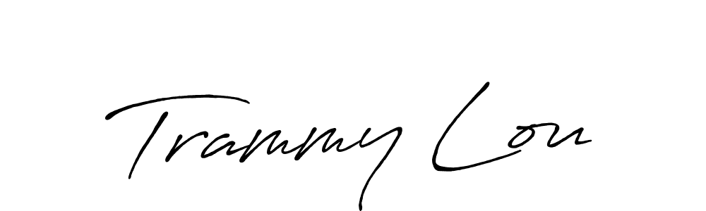 Make a beautiful signature design for name Trammy Lou. With this signature (Antro_Vectra_Bolder) style, you can create a handwritten signature for free. Trammy Lou signature style 7 images and pictures png