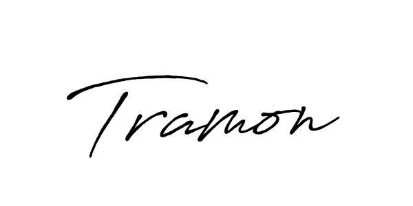 Use a signature maker to create a handwritten signature online. With this signature software, you can design (Antro_Vectra_Bolder) your own signature for name Tramon. Tramon signature style 7 images and pictures png