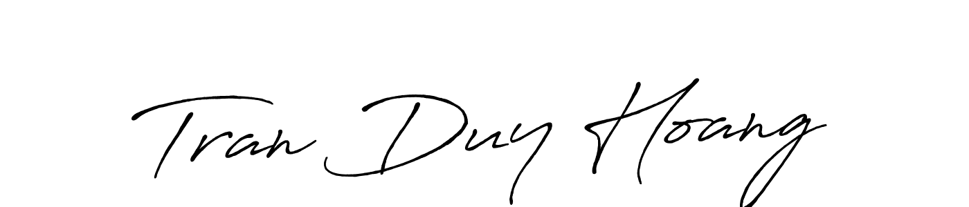 Tran Duy Hoang stylish signature style. Best Handwritten Sign (Antro_Vectra_Bolder) for my name. Handwritten Signature Collection Ideas for my name Tran Duy Hoang. Tran Duy Hoang signature style 7 images and pictures png