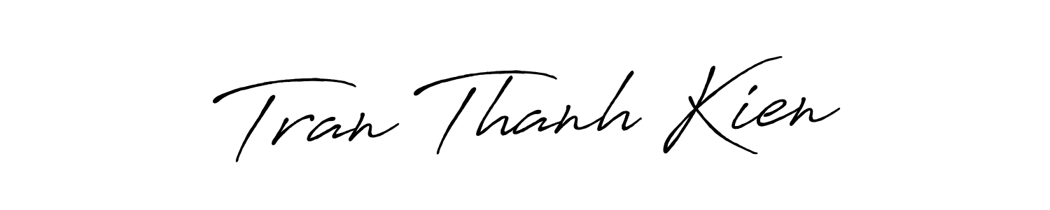 Use a signature maker to create a handwritten signature online. With this signature software, you can design (Antro_Vectra_Bolder) your own signature for name Tran Thanh Kien. Tran Thanh Kien signature style 7 images and pictures png