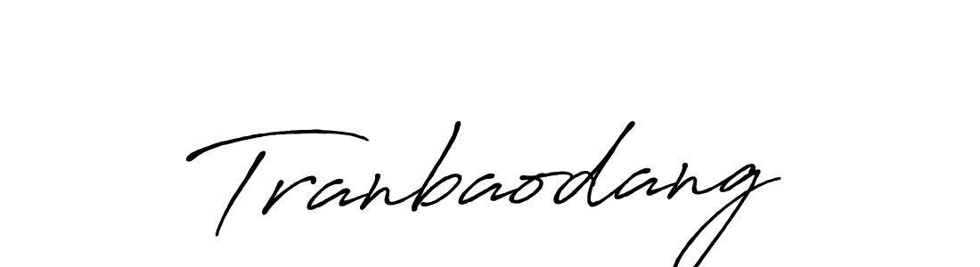 Design your own signature with our free online signature maker. With this signature software, you can create a handwritten (Antro_Vectra_Bolder) signature for name Tranbaodang. Tranbaodang signature style 7 images and pictures png