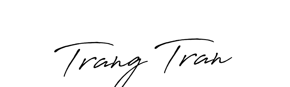 Create a beautiful signature design for name Trang Tran. With this signature (Antro_Vectra_Bolder) fonts, you can make a handwritten signature for free. Trang Tran signature style 7 images and pictures png