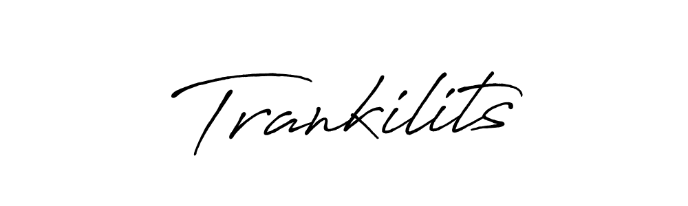 How to make Trankilits signature? Antro_Vectra_Bolder is a professional autograph style. Create handwritten signature for Trankilits name. Trankilits signature style 7 images and pictures png