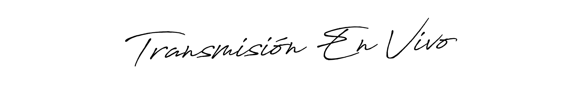 The best way (Antro_Vectra_Bolder) to make a short signature is to pick only two or three words in your name. The name Transmisión En Vivo include a total of six letters. For converting this name. Transmisión En Vivo signature style 7 images and pictures png
