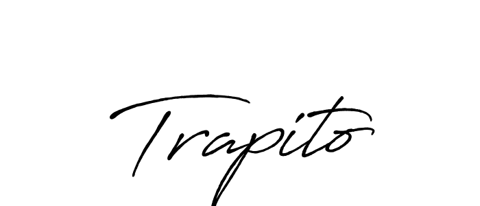 Similarly Antro_Vectra_Bolder is the best handwritten signature design. Signature creator online .You can use it as an online autograph creator for name Trapito. Trapito signature style 7 images and pictures png