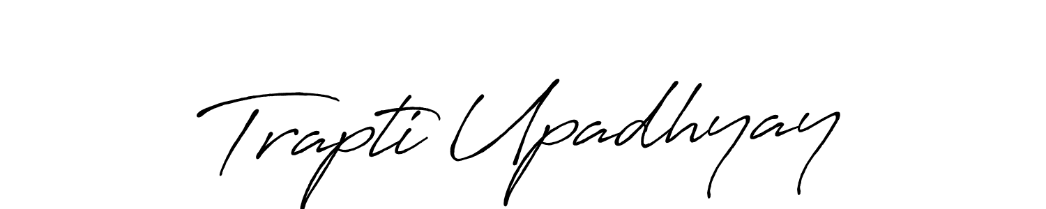 How to Draw Trapti Upadhyay signature style? Antro_Vectra_Bolder is a latest design signature styles for name Trapti Upadhyay. Trapti Upadhyay signature style 7 images and pictures png