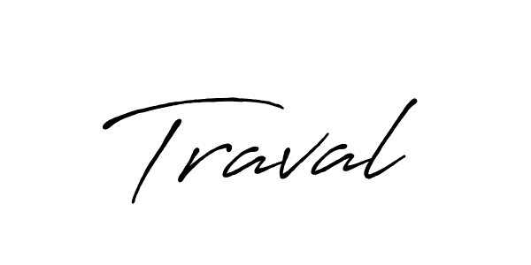 Traval stylish signature style. Best Handwritten Sign (Antro_Vectra_Bolder) for my name. Handwritten Signature Collection Ideas for my name Traval. Traval signature style 7 images and pictures png