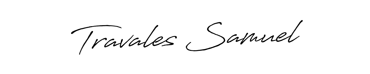 Travales Samuel stylish signature style. Best Handwritten Sign (Antro_Vectra_Bolder) for my name. Handwritten Signature Collection Ideas for my name Travales Samuel. Travales Samuel signature style 7 images and pictures png