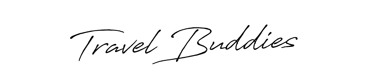 Use a signature maker to create a handwritten signature online. With this signature software, you can design (Antro_Vectra_Bolder) your own signature for name Travel Buddies. Travel Buddies signature style 7 images and pictures png