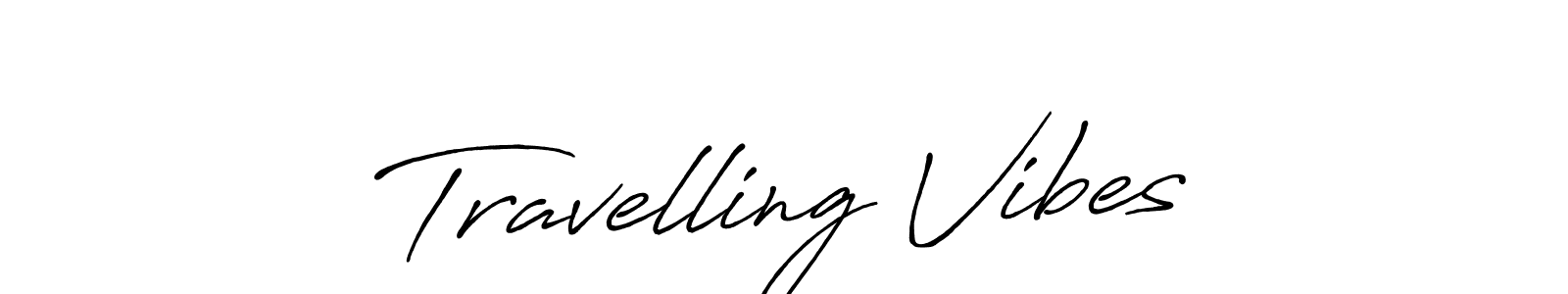 Similarly Antro_Vectra_Bolder is the best handwritten signature design. Signature creator online .You can use it as an online autograph creator for name Travelling Vibes. Travelling Vibes signature style 7 images and pictures png