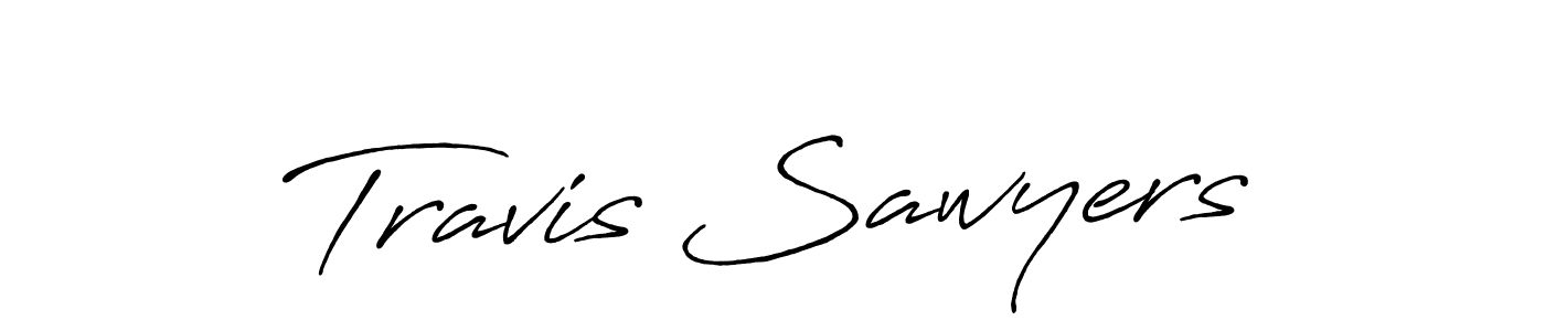 Make a beautiful signature design for name Travis Sawyers. With this signature (Antro_Vectra_Bolder) style, you can create a handwritten signature for free. Travis Sawyers signature style 7 images and pictures png