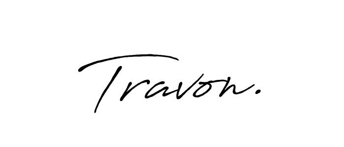 Also we have Travon. name is the best signature style. Create professional handwritten signature collection using Antro_Vectra_Bolder autograph style. Travon. signature style 7 images and pictures png