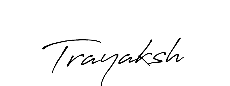 Once you've used our free online signature maker to create your best signature Antro_Vectra_Bolder style, it's time to enjoy all of the benefits that Trayaksh name signing documents. Trayaksh signature style 7 images and pictures png