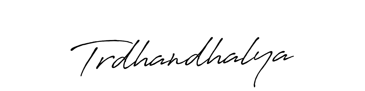 You can use this online signature creator to create a handwritten signature for the name Trdhandhalya. This is the best online autograph maker. Trdhandhalya signature style 7 images and pictures png