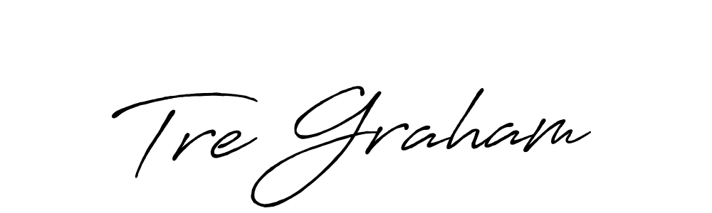 Similarly Antro_Vectra_Bolder is the best handwritten signature design. Signature creator online .You can use it as an online autograph creator for name Tre Graham. Tre Graham signature style 7 images and pictures png