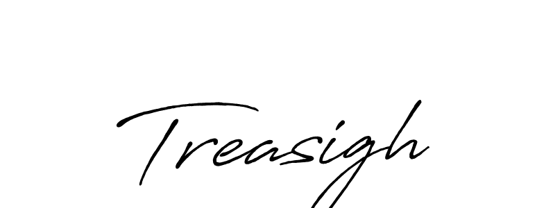 You should practise on your own different ways (Antro_Vectra_Bolder) to write your name (Treasigh) in signature. don't let someone else do it for you. Treasigh signature style 7 images and pictures png