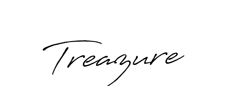 Also we have Treazure name is the best signature style. Create professional handwritten signature collection using Antro_Vectra_Bolder autograph style. Treazure signature style 7 images and pictures png