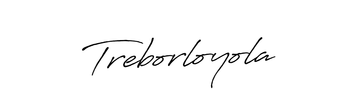 Make a beautiful signature design for name Treborloyola. With this signature (Antro_Vectra_Bolder) style, you can create a handwritten signature for free. Treborloyola signature style 7 images and pictures png