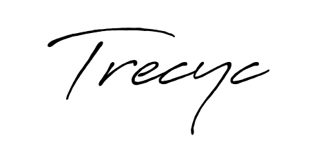 Express your personality with a custom Trecyc signature crafted with Antro_Vectra_Bolder typography. Free transparent PNG download available. Trecyc signature style 7 images and pictures png