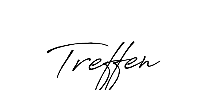 How to make Treffen name signature. Use Antro_Vectra_Bolder style for creating short signs online. This is the latest handwritten sign. Treffen signature style 7 images and pictures png