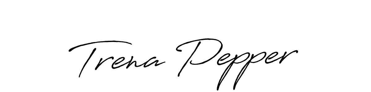 Antro_Vectra_Bolder is a professional signature style that is perfect for those who want to add a touch of class to their signature. It is also a great choice for those who want to make their signature more unique. Get Trena Pepper name to fancy signature for free. Trena Pepper signature style 7 images and pictures png