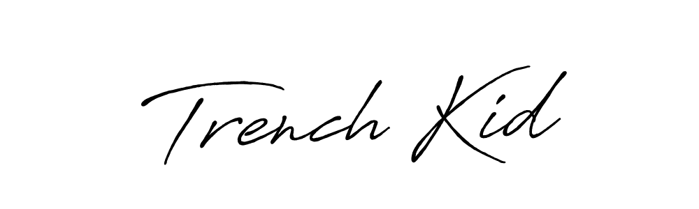 Make a short Trench Kid signature style. Manage your documents anywhere anytime using Antro_Vectra_Bolder. Create and add eSignatures, submit forms, share and send files easily. Trench Kid signature style 7 images and pictures png