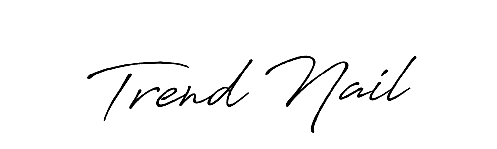 Also we have Trend Nail name is the best signature style. Create professional handwritten signature collection using Antro_Vectra_Bolder autograph style. Trend Nail signature style 7 images and pictures png