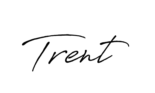 How to make Trent name signature. Use Antro_Vectra_Bolder style for creating short signs online. This is the latest handwritten sign. Trent signature style 7 images and pictures png