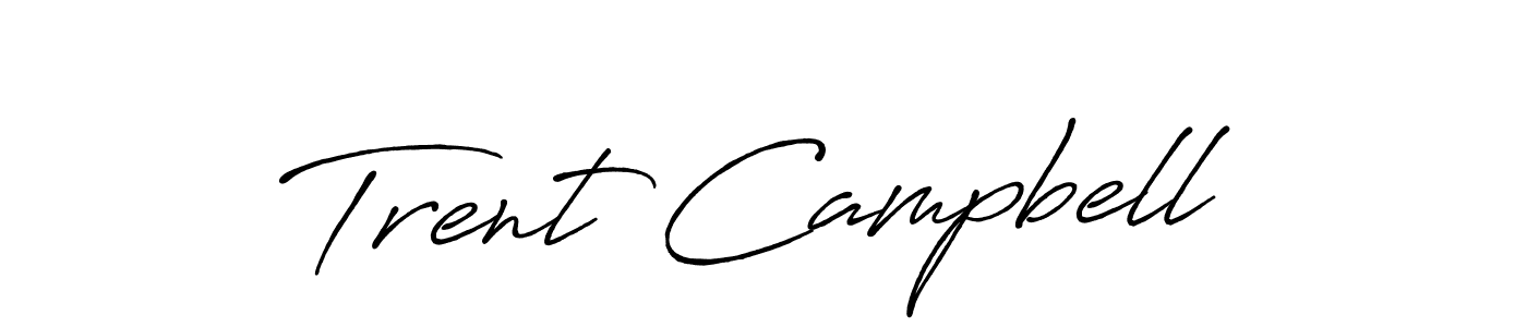 Trent Campbell stylish signature style. Best Handwritten Sign (Antro_Vectra_Bolder) for my name. Handwritten Signature Collection Ideas for my name Trent Campbell. Trent Campbell signature style 7 images and pictures png