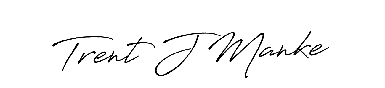 Use a signature maker to create a handwritten signature online. With this signature software, you can design (Antro_Vectra_Bolder) your own signature for name Trent J Manke. Trent J Manke signature style 7 images and pictures png