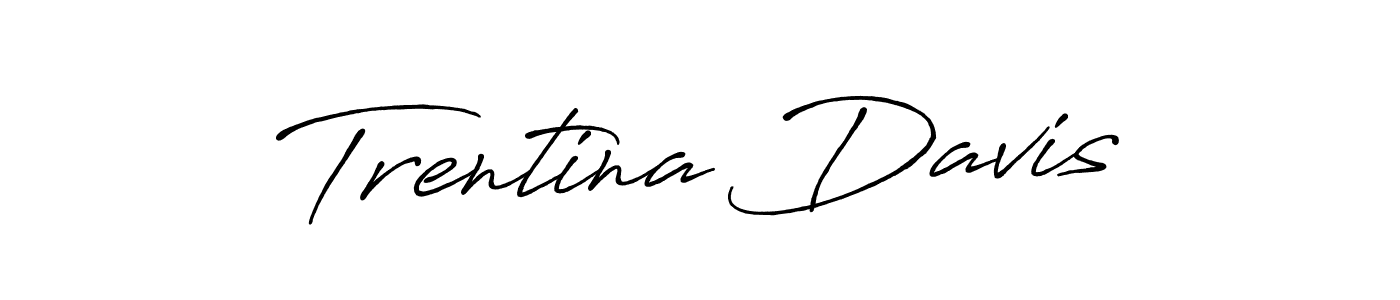 if you are searching for the best signature style for your name Trentina Davis. so please give up your signature search. here we have designed multiple signature styles  using Antro_Vectra_Bolder. Trentina Davis signature style 7 images and pictures png