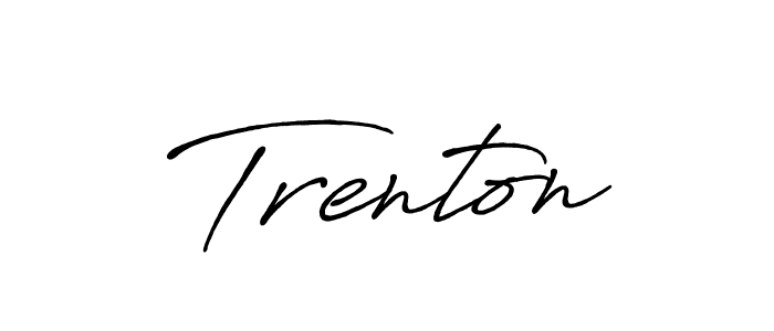 You should practise on your own different ways (Antro_Vectra_Bolder) to write your name (Trenton) in signature. don't let someone else do it for you. Trenton signature style 7 images and pictures png