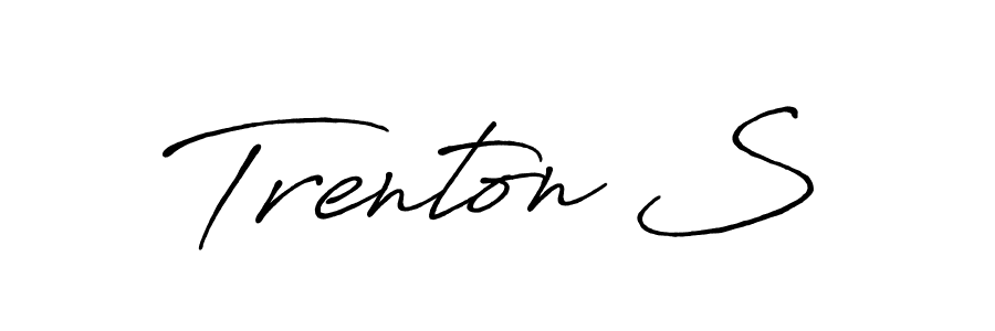 How to Draw Trenton S signature style? Antro_Vectra_Bolder is a latest design signature styles for name Trenton S. Trenton S signature style 7 images and pictures png